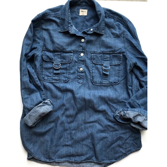 GAP Tops - Gap Denim Shirt Size Small
